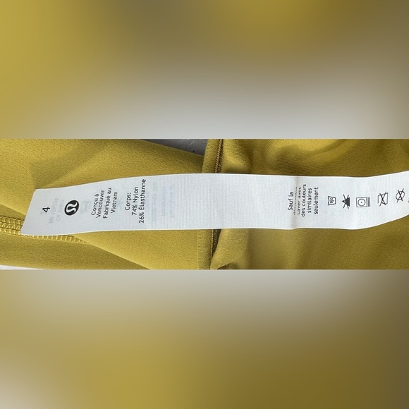 Lululemon InStill High-Rise Tight 25" Size 4 Auric Gold - Picture 6 of 7